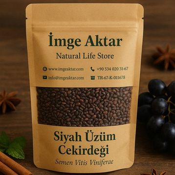 Derya Eren 100 gr Tane Siyah Üzüm Çekirdeği