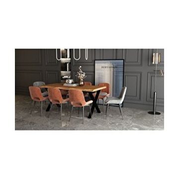 Deryawood Picea 85x120x76 cm Masif Ahşap Sulamalı Mutfak Masası
