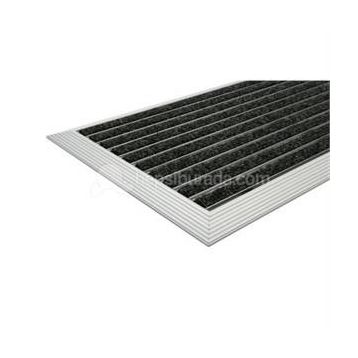 Desan Halı Fitilli 48x80cm Ultra Mat Siyah Alüminyum Paspas