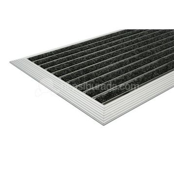 Desan Halı Fitilli 48x80cm Ultra Mat Siyah Alüminyum Paspas