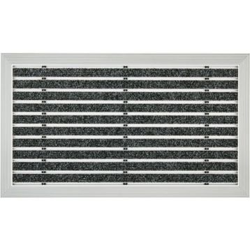 Desan Halı Fitilli 48x80cm Ultra Mat Siyah Alüminyum Paspas