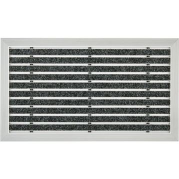 Desan Halı Fitilli 48x80cm Ultra Mat Siyah Alüminyum Paspas
