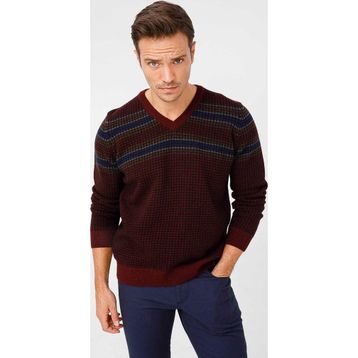 Desen 0248655 Bordo Erkek Kazak