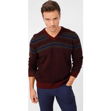 Desen 0248655 Bordo Erkek Kazak