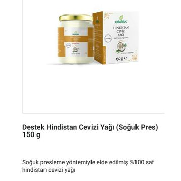 Destek 150 ml Hindistan Cevizi Yağı