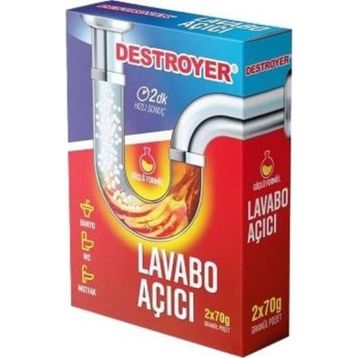Destroyer 2x70 gr Lavabo Açıcı
