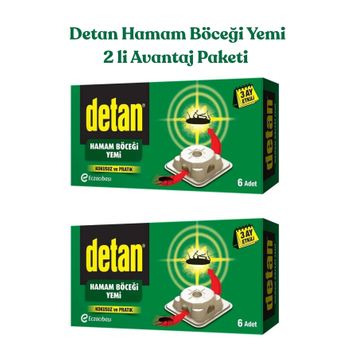 Detan 6'lı 2 Adet Hamam Böceği Yemi