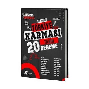 Dev Kadro KPSS Tarih Türkiye Karması 20 Deneme Çözümlü