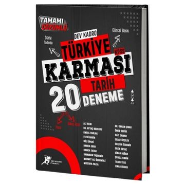 Dev Kadro KPSS Tarih Türkiye Karması 20 Deneme Çözümlü