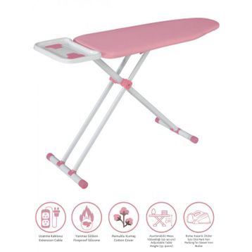 Devecioğlu Harbinger MM127 Powerboard Pembe Ütü Masası