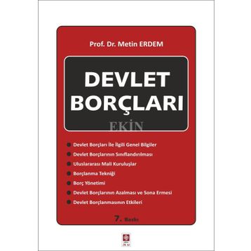 DEVLET BORÇLARI - METIN ERDEM