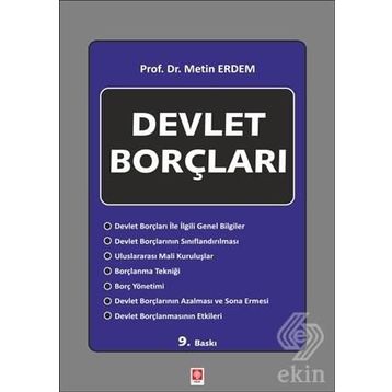 DEVLET BORÇLARI - METIN ERDEM