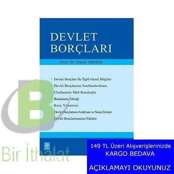 DEVLET BORÇLARI - METIN ERDEM
