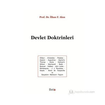 DEVLET DOKTRINLERI - İLHAN F. AKIN