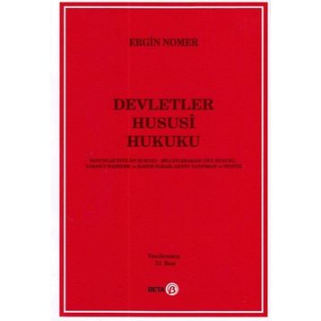 Devletler Hususi Hukuku - Ergin Nomer