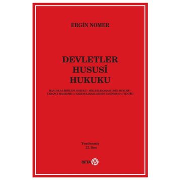 Devletler Hususi Hukuku - Ergin Nomer