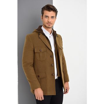 Dewberry 1020001K7538 Camel Erkek Kaban