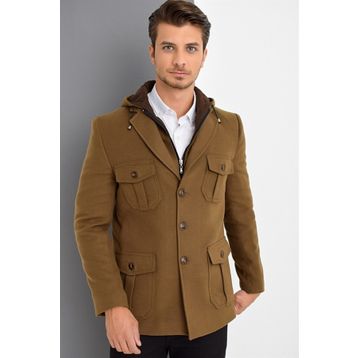 Dewberry 1020001K7538 Camel Erkek Kaban