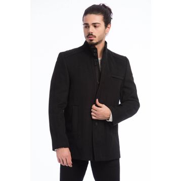 Dewberry 1020001P8304 Siyah Erkek Palto