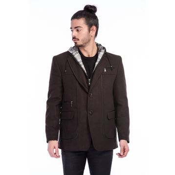 Dewberry 1030001K7126 Erkek Noktalı Antrasit Kaban