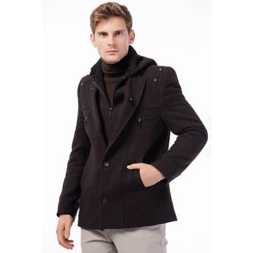 Dewberry 1030001K7532 Erkek Desenli Bordo Kaban