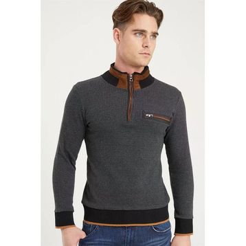Dewberry 1039 Antrasit Erkek Sweatshirt