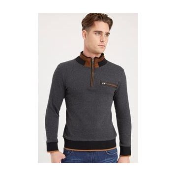 Dewberry 1039 Antrasit Erkek Sweatshirt