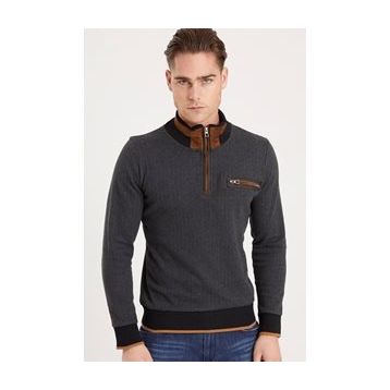 Dewberry 1039 Antrasit Erkek Sweatshirt