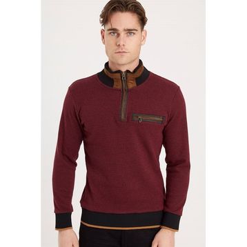 Dewberry 1039 Bordo Erkek Sweatshirt