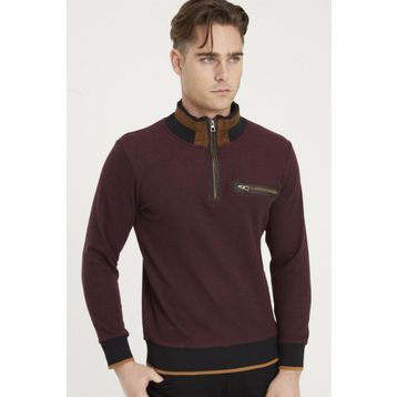 Dewberry 1039 Bordo Erkek Sweatshirt