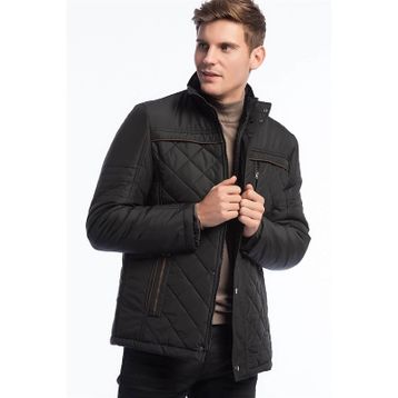Dewberry 1040001M8616 Siyah Erkek Mont