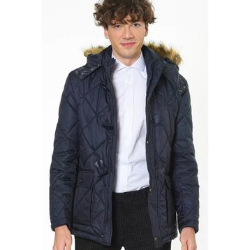 Dewberry 1040001M8634 Lacivert Erkek Mont