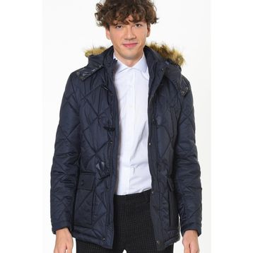 Dewberry 1040001M8634 Lacivert Erkek Mont