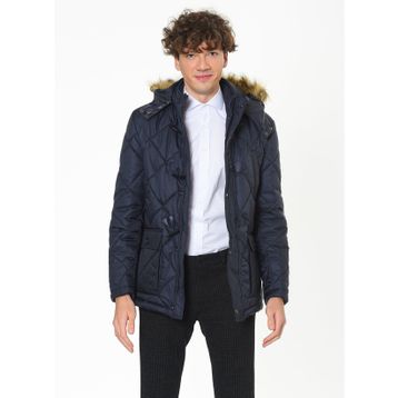 Dewberry 1040001M8634 Lacivert Erkek Mont