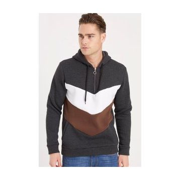 Dewberry 1044 Antrasit Erkek Sweatshirt
