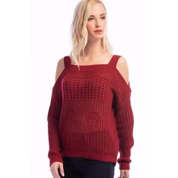 Dewberry 1160001Z6396 Bordo Kadın Kazak