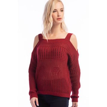 Dewberry 1160001Z6396 Bordo Kadın Kazak