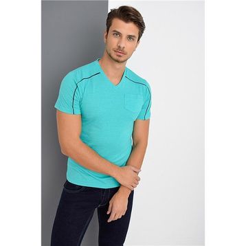 Dewberry 2090001T8540 Yeşil Erkek T-Shirt