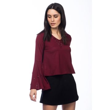 Dewberry 2160001Z6215 Bordo Kadın Bluz