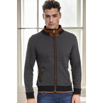 Dewberry 9021 Diagonal Antrasit Erkek Sweatshirt