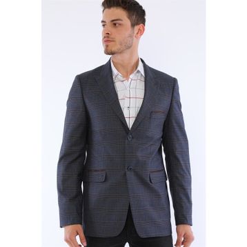 Dewberry C9055 Lacivert Kahve Erkek Ceket