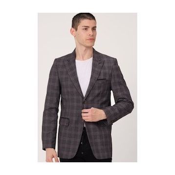 Dewberry C9058 Siyah-Bordo Erkek Ceket