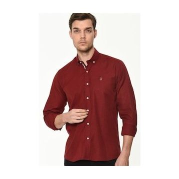 Dewberry G674 Bordo Erkek Gömlek