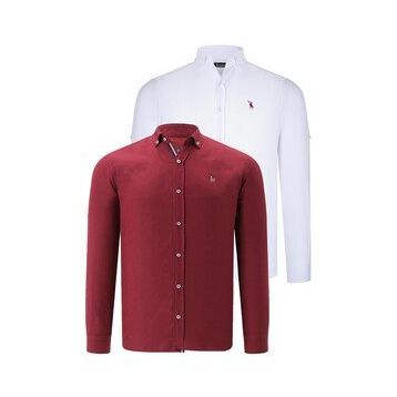 Dewberry G674 Bordo Erkek Gömlek