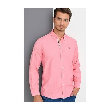 Dewberry G674 Pembe Erkek Gömlek