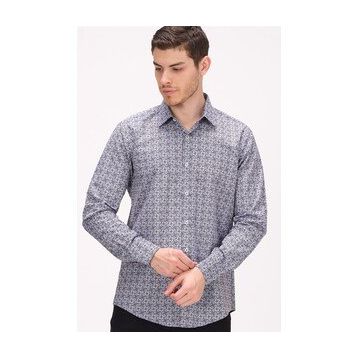 Dewberry G736 Lacivert Emılıo Erkek Gömlek