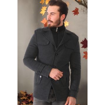 Dewberry K7542 Antrasit Erkek Kaban