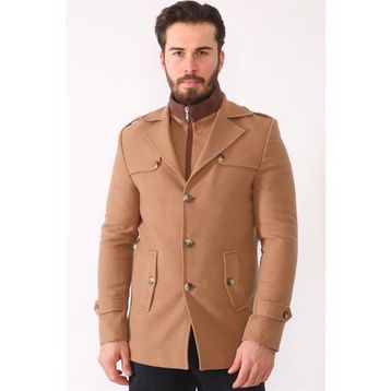 Dewberry K7542 Camel Erkek Kaban