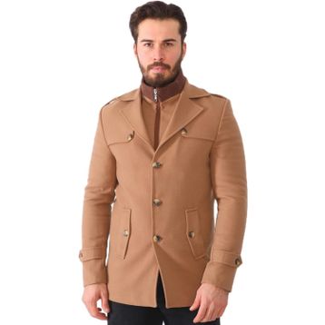 Dewberry K7542 Camel Erkek Kaban