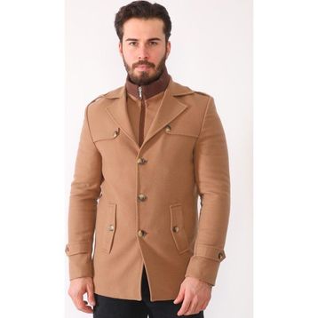 Dewberry K7542 Camel Erkek Kaban